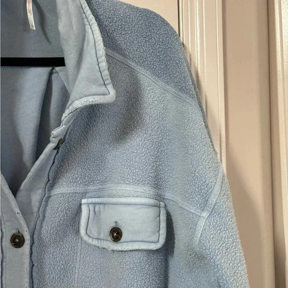 Free People Light Blue Oversized Jacket - Picture 12 of 12